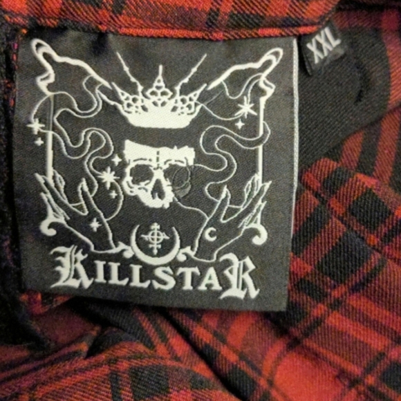 Goth Grunge Plaid Pleated Skirt Killstar Teen Spiritus Cosplay School Girl - Picture 5 of 5